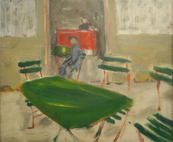 Edward Wakeford (1913-1973) The Waiting Room 20 x 24in.